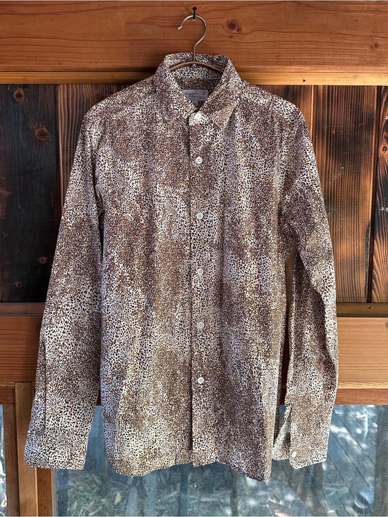 Aris Other - Aris Men’s Speckled Brown Button-Front Shirt Jacket